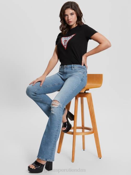 GUESS jeans acampanados eco ryder de talle bajo mujer 0P8X100 blues de cali vestir