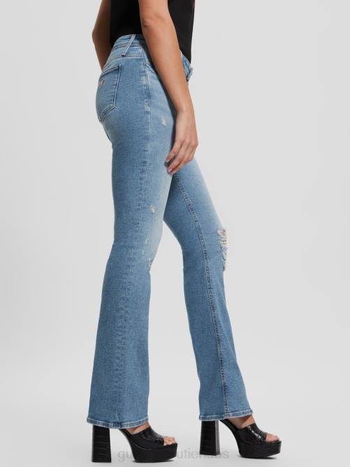GUESS jeans acampanados eco ryder de talle bajo mujer 0P8X100 blues de cali vestir
