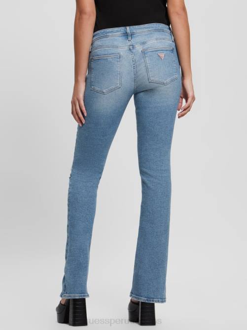 GUESS jeans acampanados eco ryder de talle bajo mujer 0P8X100 blues de cali vestir