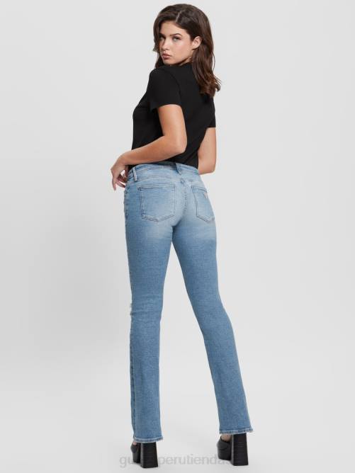 GUESS jeans acampanados eco ryder de talle bajo mujer 0P8X100 blues de cali vestir