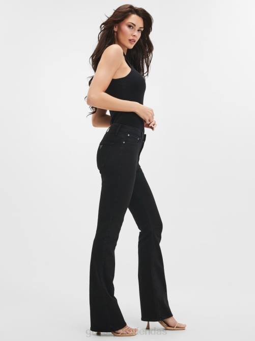 GUESS jeans acampanados eco sexy mujer 0P8X92 carrie negro vestir