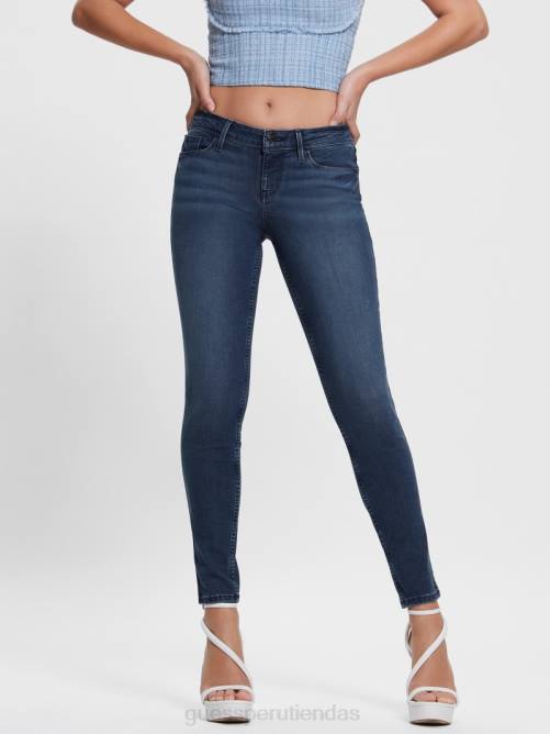 GUESS jeans ajustados eco power mujer 0P8X120 lavado de cuestas vestir