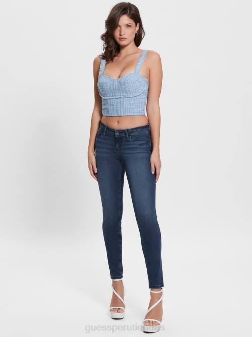 GUESS jeans ajustados eco power mujer 0P8X120 lavado de cuestas vestir