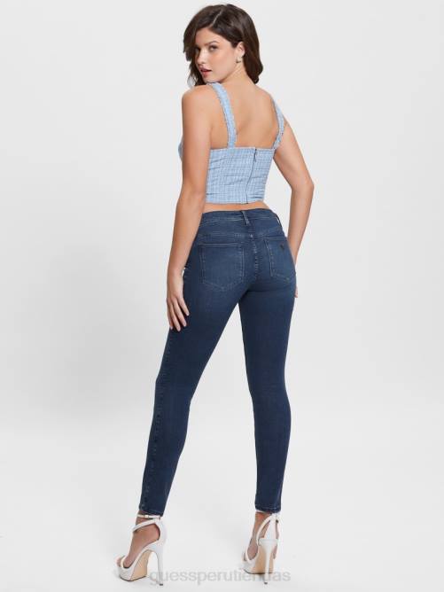 GUESS jeans ajustados eco power mujer 0P8X120 lavado de cuestas vestir