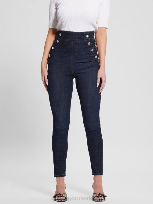 GUESS jeans ajustados ecológicos gwenny mujer 0P8X35 ser circón vestir