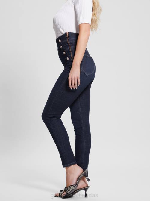 GUESS jeans ajustados ecológicos gwenny mujer 0P8X35 ser circón vestir