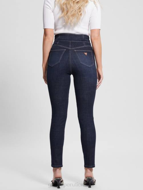 GUESS jeans ajustados ecológicos gwenny mujer 0P8X35 ser circón vestir