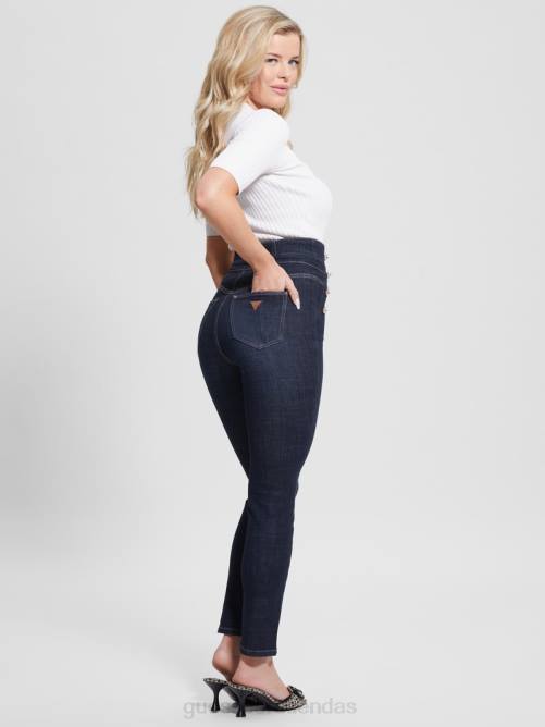 GUESS jeans ajustados ecológicos gwenny mujer 0P8X35 ser circón vestir