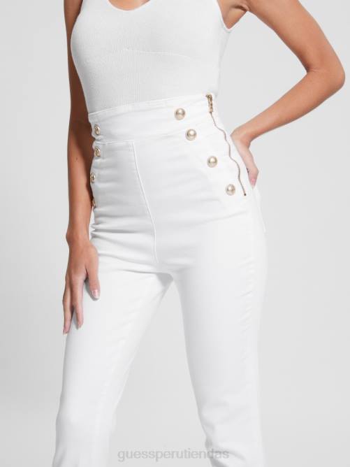 GUESS jeans ajustados gwenny mujer 0P8X75 papel de Luna vestir