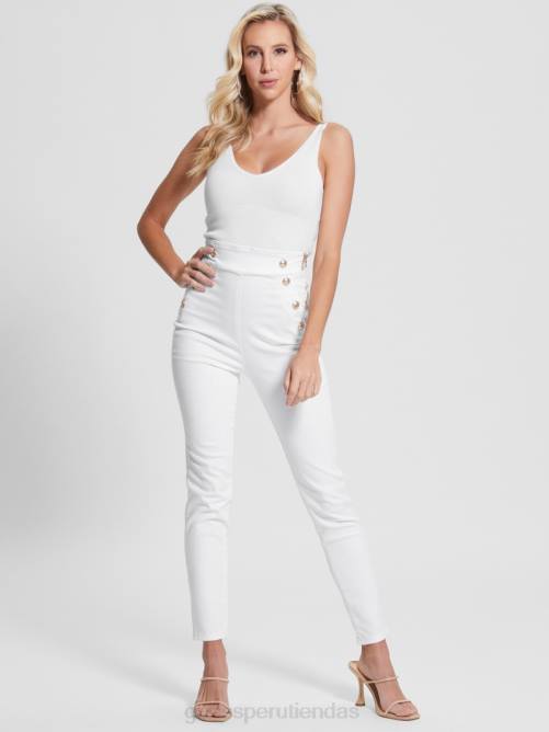 GUESS jeans ajustados gwenny mujer 0P8X75 papel de Luna vestir