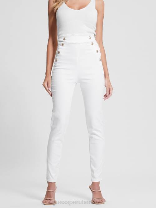 GUESS jeans ajustados gwenny mujer 0P8X75 papel de Luna vestir