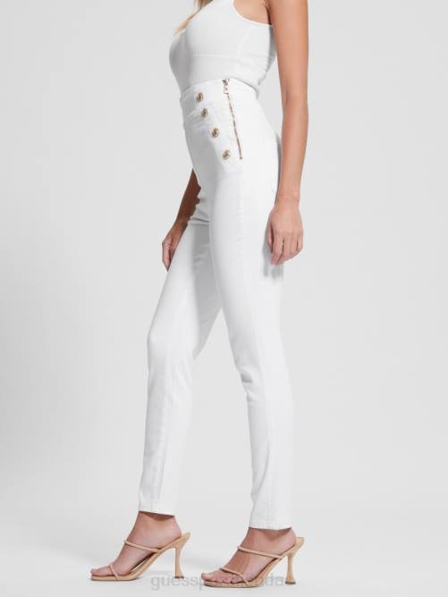 GUESS jeans ajustados gwenny mujer 0P8X75 papel de Luna vestir