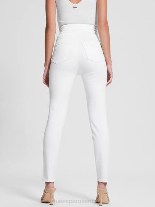 GUESS jeans ajustados gwenny mujer 0P8X75 papel de Luna vestir