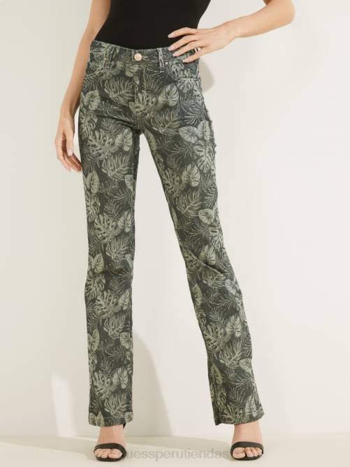 GUESS jeans bootcut sexy estampados mujer 0P8X155 grecal vestir
