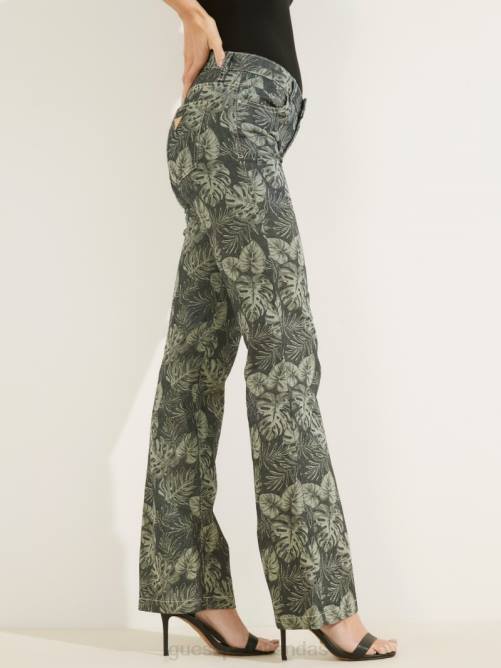 GUESS jeans bootcut sexy estampados mujer 0P8X155 grecal vestir