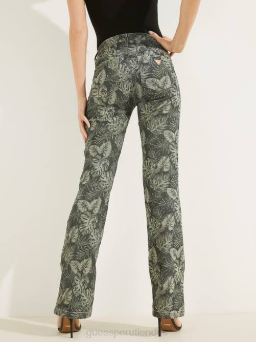 GUESS jeans bootcut sexy estampados mujer 0P8X155 grecal vestir