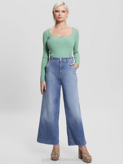 GUESS jeans capri anchos eco dakota mujer 0P8X4 genial vestir