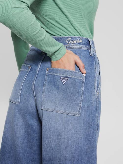 GUESS jeans capri anchos eco dakota mujer 0P8X4 genial vestir