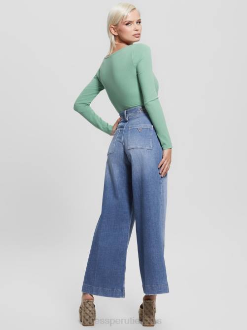 GUESS jeans capri anchos eco dakota mujer 0P8X4 genial vestir
