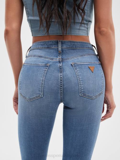 GUESS jeans curvos eco sexy mujer 0P8X129 lavado alto vestir