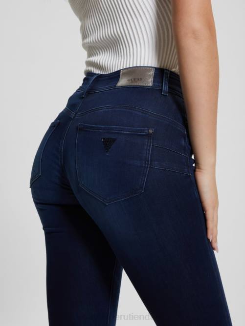 GUESS jeans moldeadores de talle alto mujer 0P8X34 océano cálido vestir