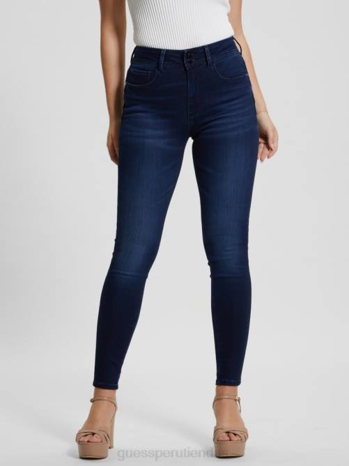 GUESS jeans moldeadores de talle alto mujer 0P8X34 océano cálido vestir