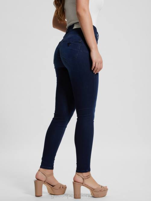 GUESS jeans moldeadores de talle alto mujer 0P8X34 océano cálido vestir