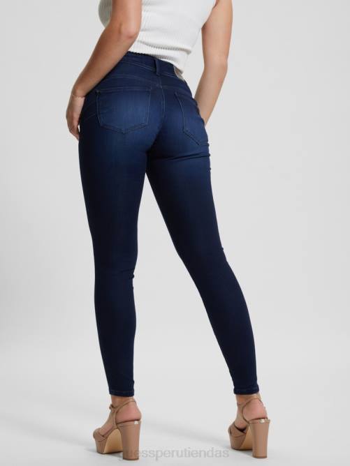 GUESS jeans moldeadores de talle alto mujer 0P8X34 océano cálido vestir