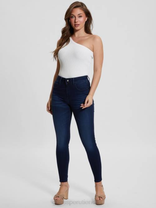 GUESS jeans moldeadores de talle alto mujer 0P8X34 océano cálido vestir