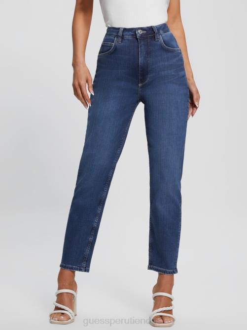 GUESS jeans mom eco índigo oscuro mujer 0P8X40 motivos rt vestir