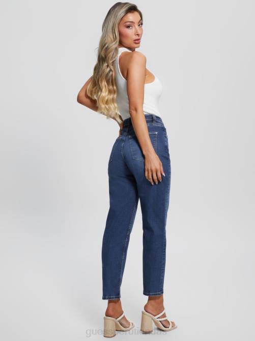 GUESS jeans mom eco índigo oscuro mujer 0P8X40 motivos rt vestir