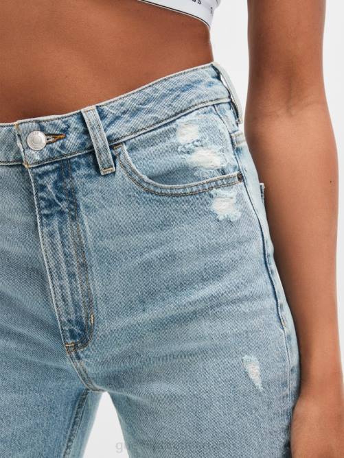 GUESS jeans mom eco slim mujer 0P8X56 piedra lunar azul vestir