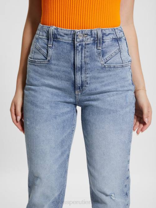 GUESS jeans mom ecológicos de corte cónico mujer 0P8X1 teatro vestir