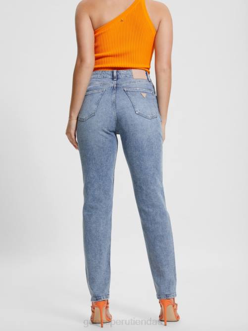 GUESS jeans mom ecológicos de corte cónico mujer 0P8X1 teatro vestir