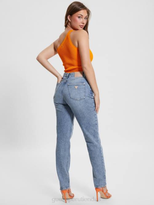GUESS jeans mom ecológicos de corte cónico mujer 0P8X1 teatro vestir