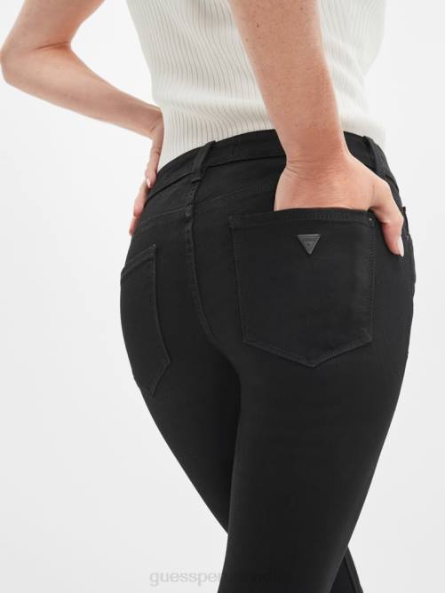 GUESS jeans power skinny ecológicos de talle bajo mujer 0P8X264 lavado de noria vestir