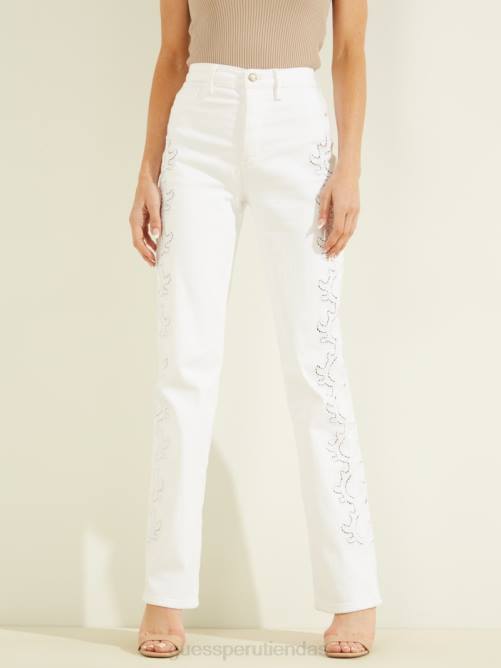 GUESS jeans rectos con ojales 80s mujer 0P8X219 sarma vestir