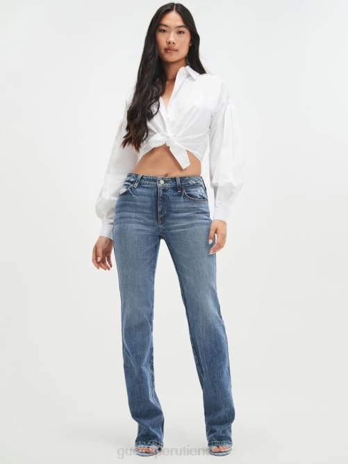 GUESS jeans rectos eco sexys mujer 0P8X45 vibraciones azules vestir