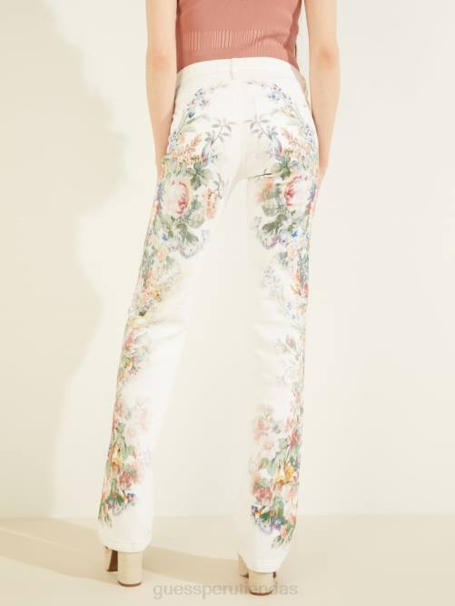 GUESS jeans sexys con flores y corte bootcut mujer 0P8X211 flor floral vestir