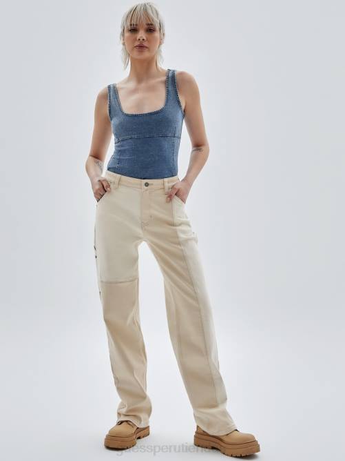 GUESS kit original jeans carpintero mujer 0P8X165 ir lavado bronceado laurie vestir