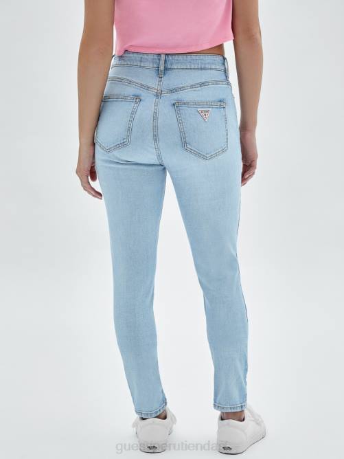 GUESS originals kit jeans ajustados de talle muy alto mujer 0P8X185 ir a Broadway lt lavar vestir