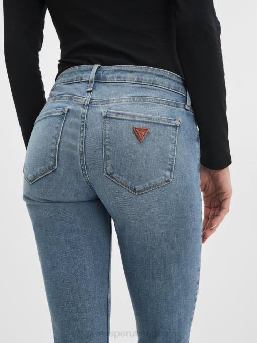 GUESS skinny power de talle bajo mujer 0P8X231 afina azul vestir