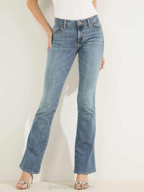 GUESS vaqueros acampanados Ryder de talle bajo mujer 0P8X145 brisa ligera vestir