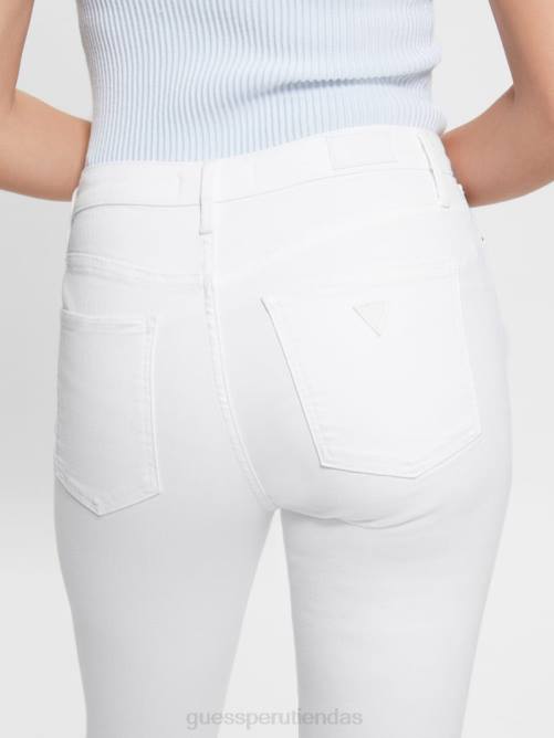 GUESS vaqueros acampanados atractivos mujer 0P8X24 blanco puro vestir