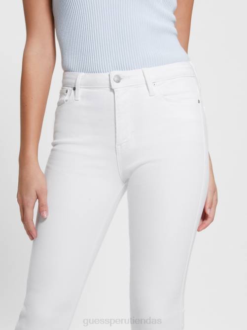GUESS vaqueros acampanados atractivos mujer 0P8X24 blanco puro vestir