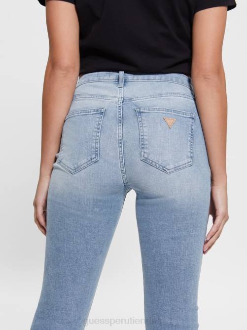 GUESS vaqueros acampanados sexys mujer 0P8X115 Fletcher vestir