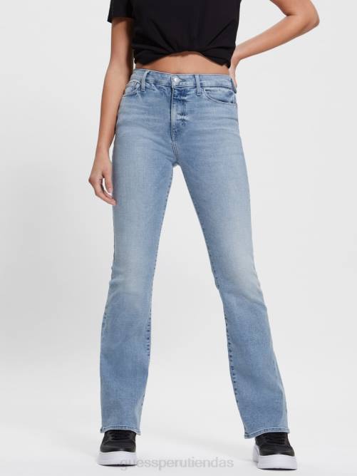 GUESS vaqueros acampanados sexys mujer 0P8X115 Fletcher vestir