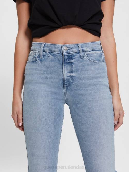 GUESS vaqueros acampanados sexys mujer 0P8X115 Fletcher vestir