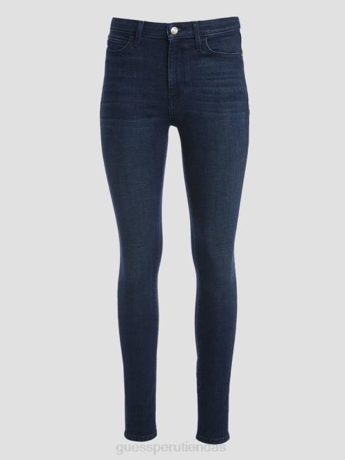 GUESS vaqueros ajustados 1981 mujer 0P8X36 lavado índigo laguna azul vestir