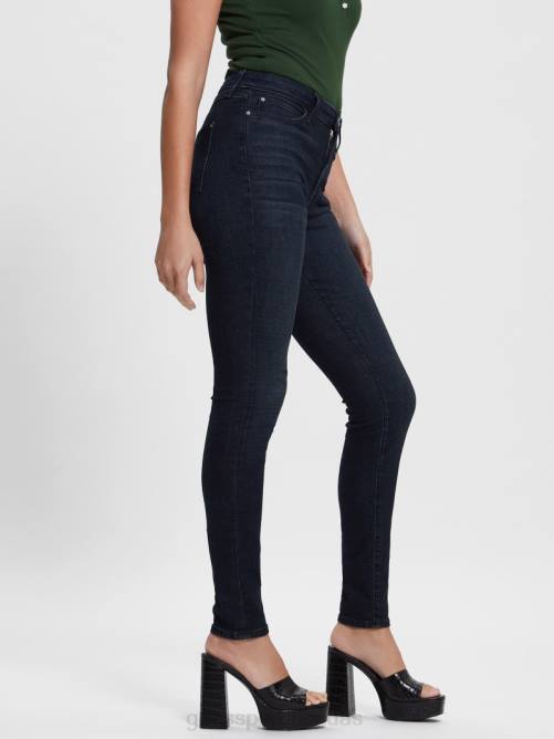 GUESS vaqueros ajustados 1981 mujer 0P8X36 lavado índigo laguna azul vestir